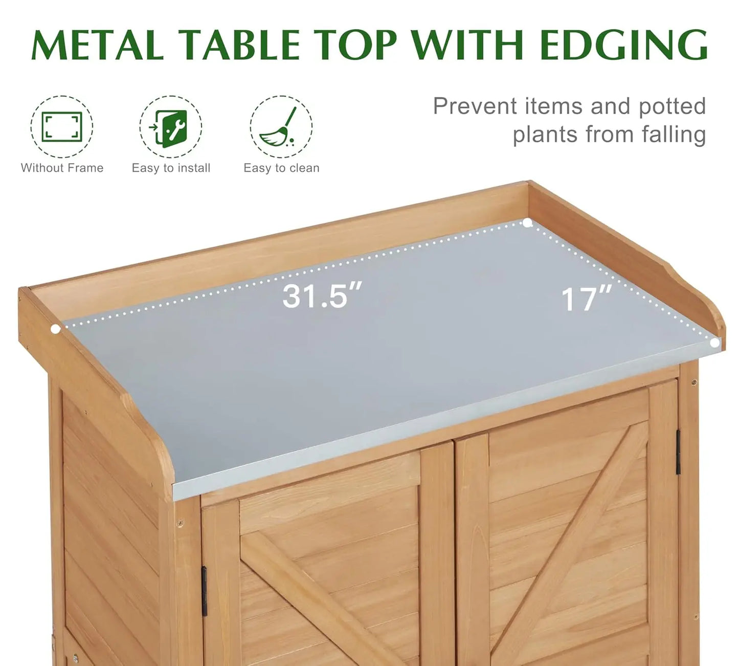 Outdoor Storage Cabinet & Potting Bench