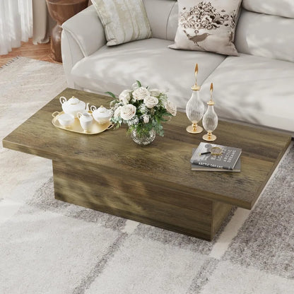Wooden Coffee Table with Sturdy Frame