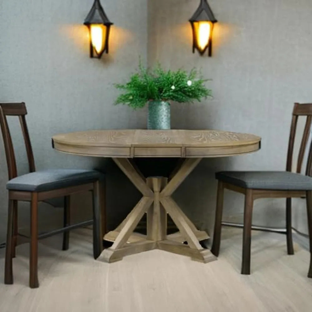 Extendable Farmhouse Dining Table seats 6