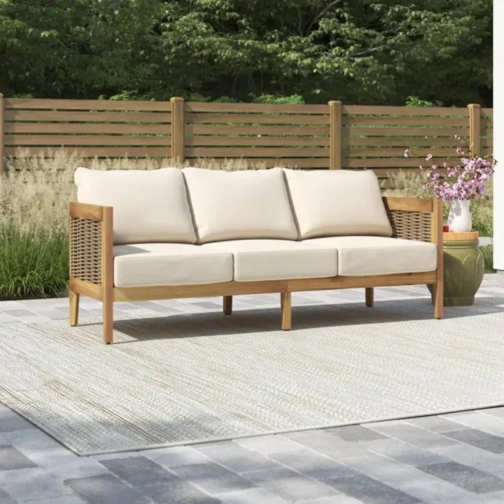 Outdoor Wooden Sofa for Backyard Patio