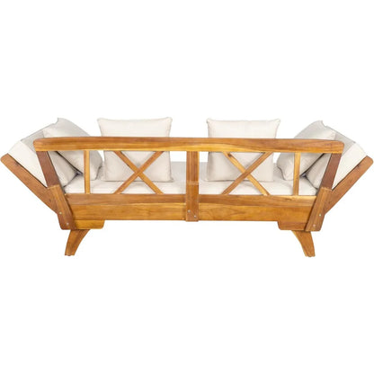 Outdoor Patio 3-Seat Sofa with Removable Cushions