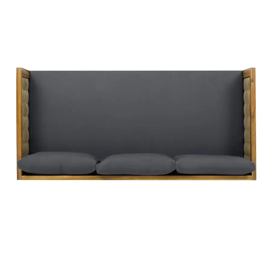 Outdoor Patio Sofa or Daybed with Acacia Wood Frame