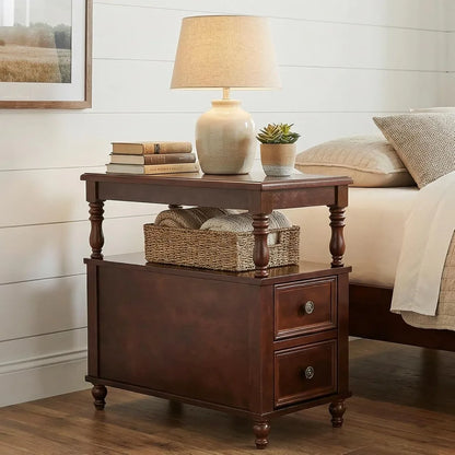 Mid-Century Modern, Solid Wood Nightstand