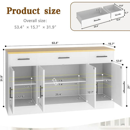 Farmhouse Coffee Bar or Buffet Cabinet