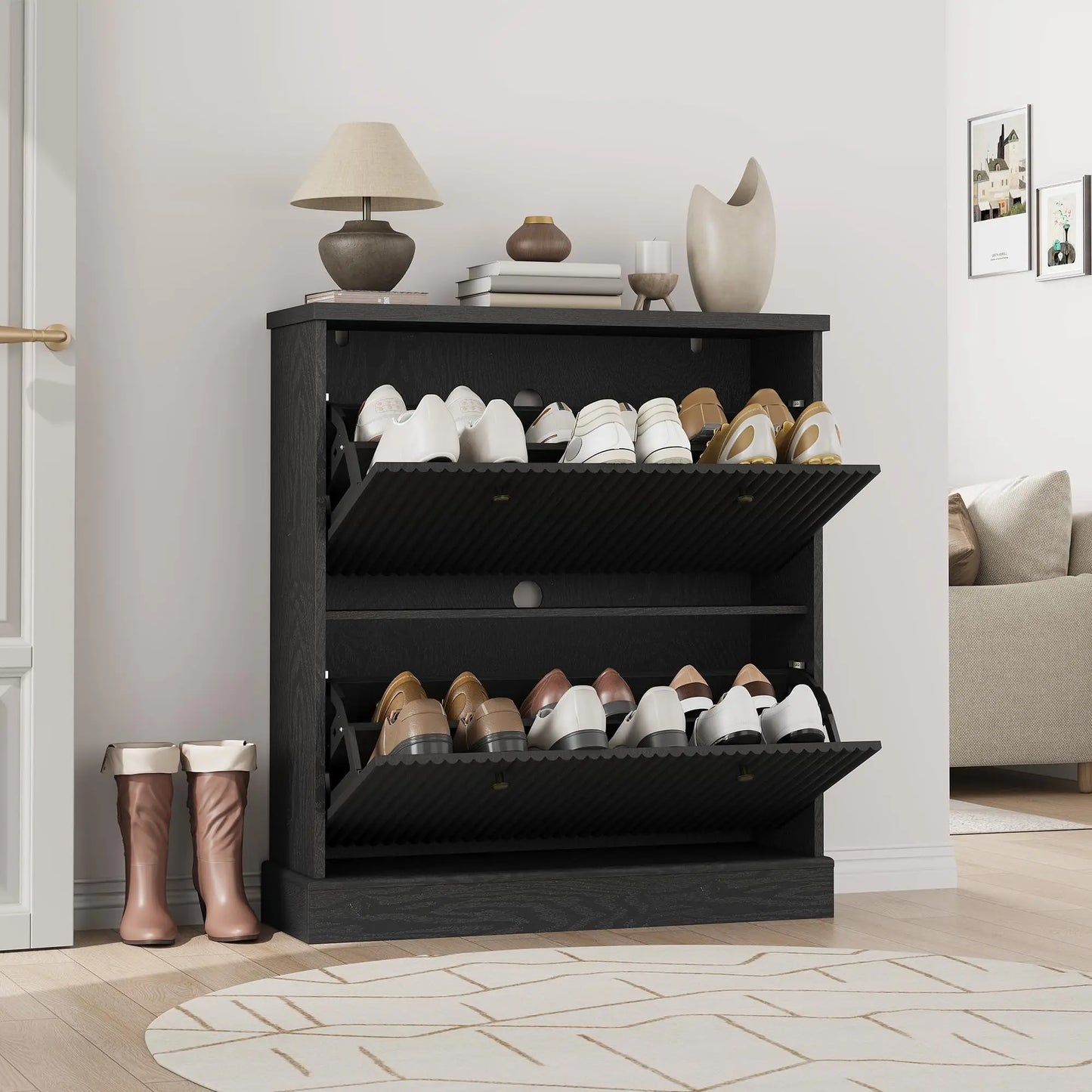 Shoe Cabinet Organizer for Entryway, Hallway or Foyer