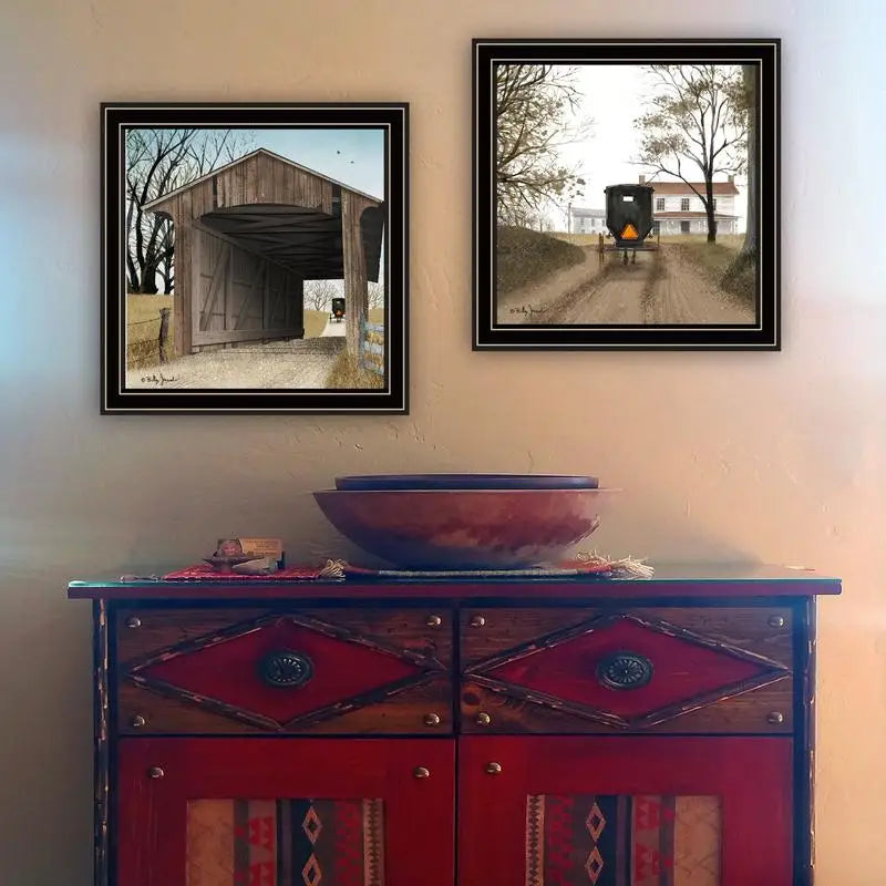 2-Piece Set - Headin' Home & Miller's Creek Bridge, Ready to Hang