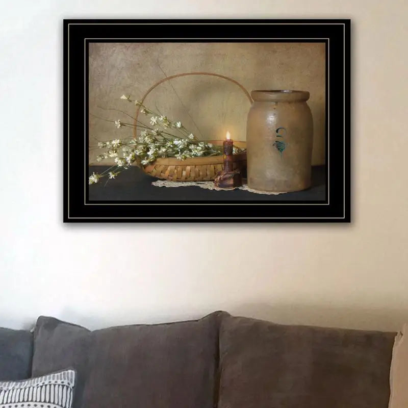 Basket of Flowers Framed Print