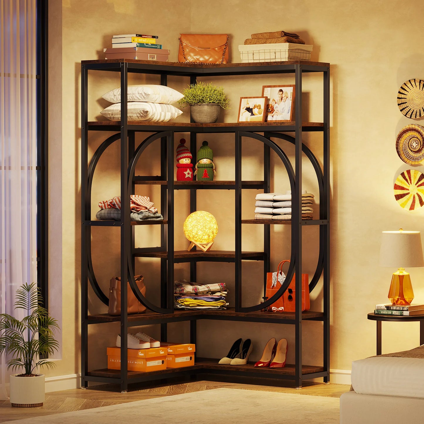 Large Modern Corner Bookcase