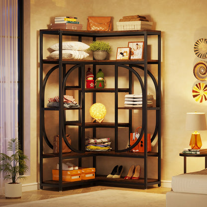 Large Modern Corner Bookcase