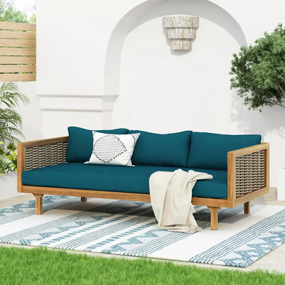 Outdoor Sofa or Daybed Made From Acacia Wood