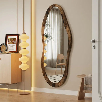 47"x20" Wood Framed Vintage Wall Mirror