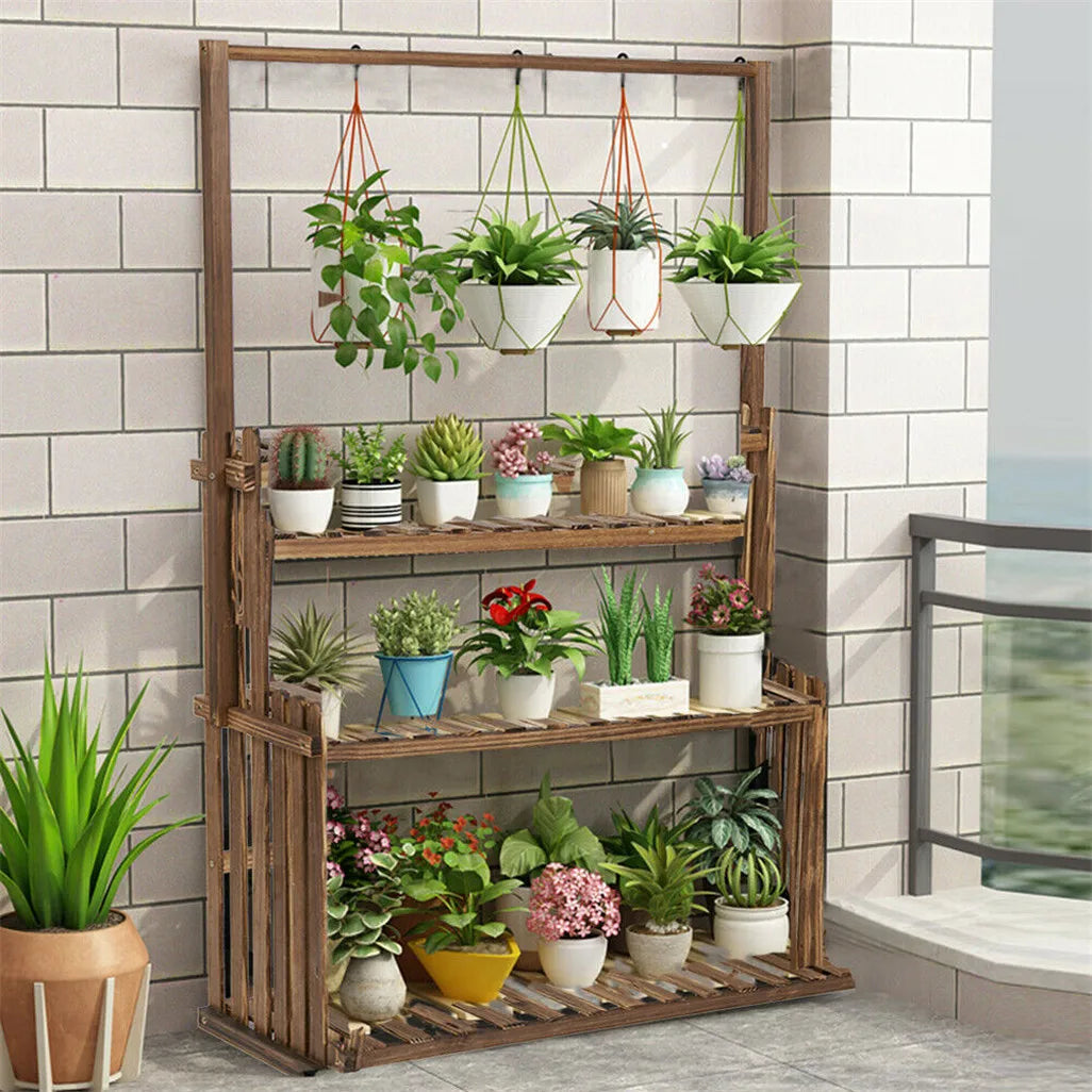 Heavy Duty Hanging Plant Stand for Indoor, Outdoor