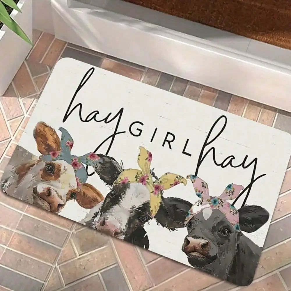 Farmhouse Welcome Mat, Bathroom Mat or Kitchen Mat