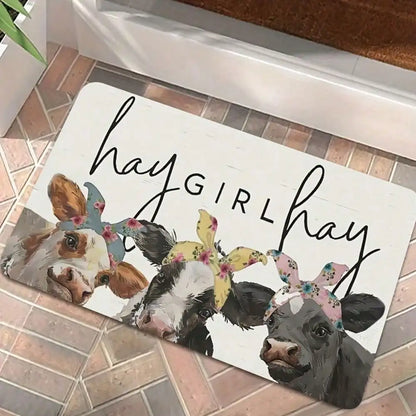 Farmhouse Welcome Mat, Bathroom Mat or Kitchen Mat