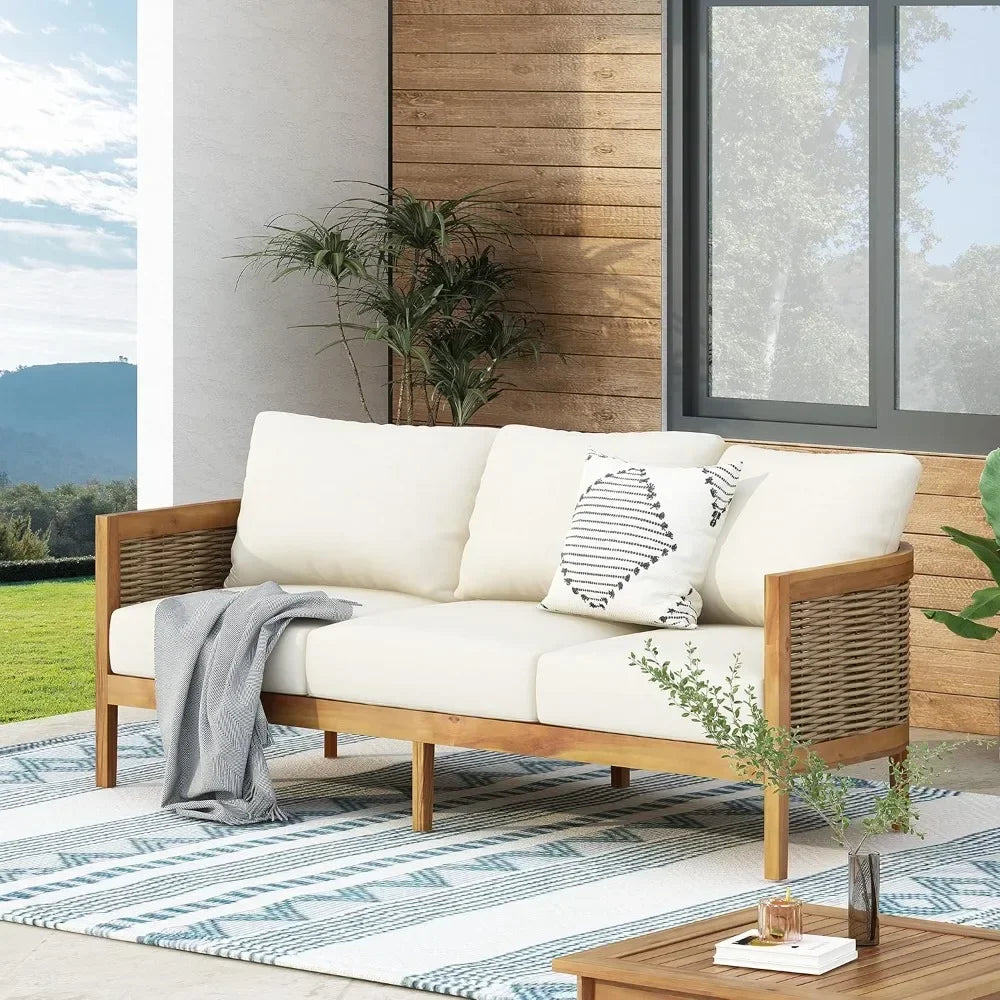 Outdoor Wooden Sofa for Backyard Patio