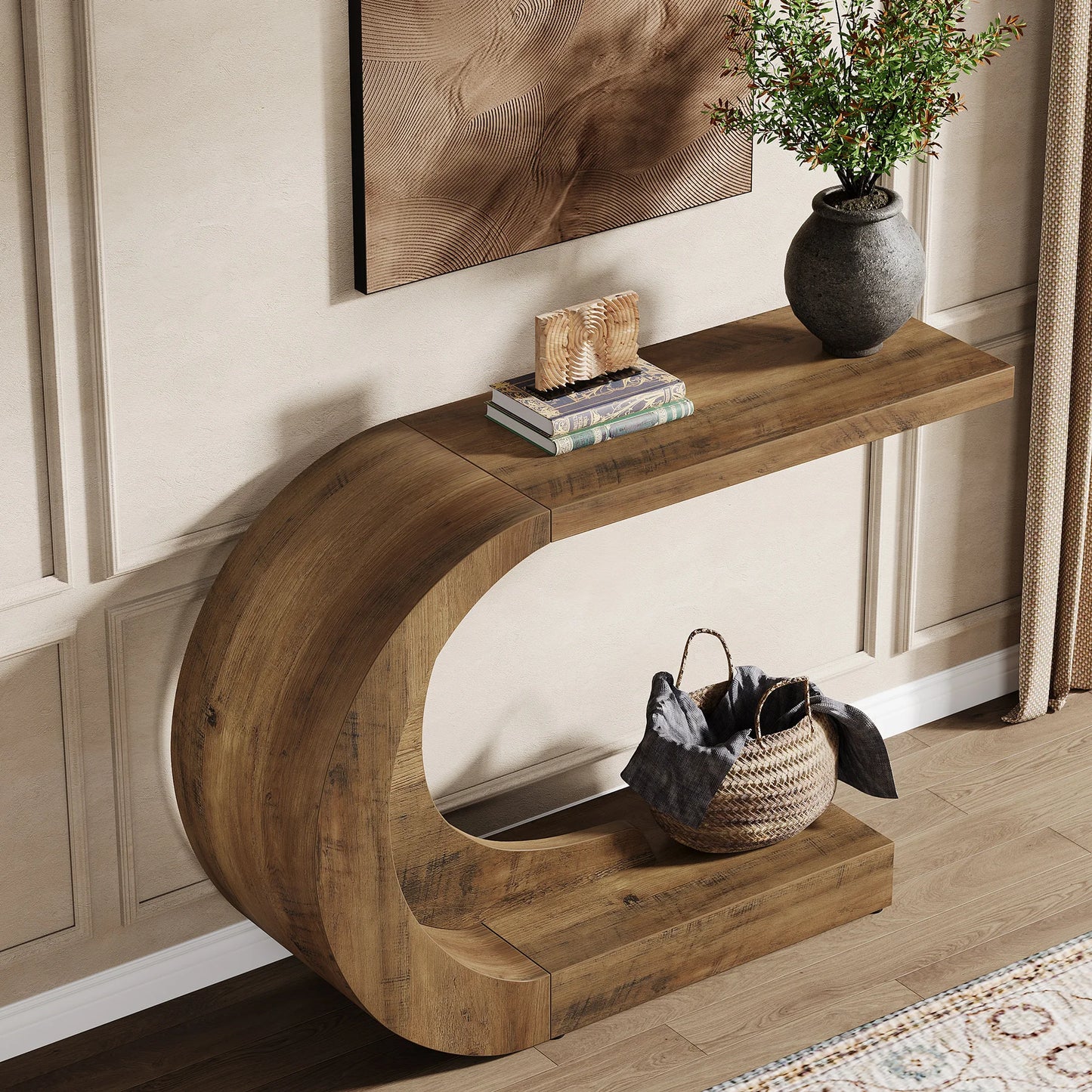 Farmhouse Console Table for Entryway, Hallway or Living Room