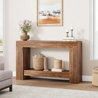 Farmhouse Console Table For Entryway or Living Room