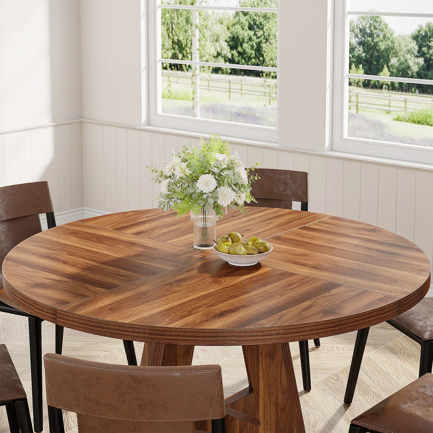 Round Wooden Dining Table