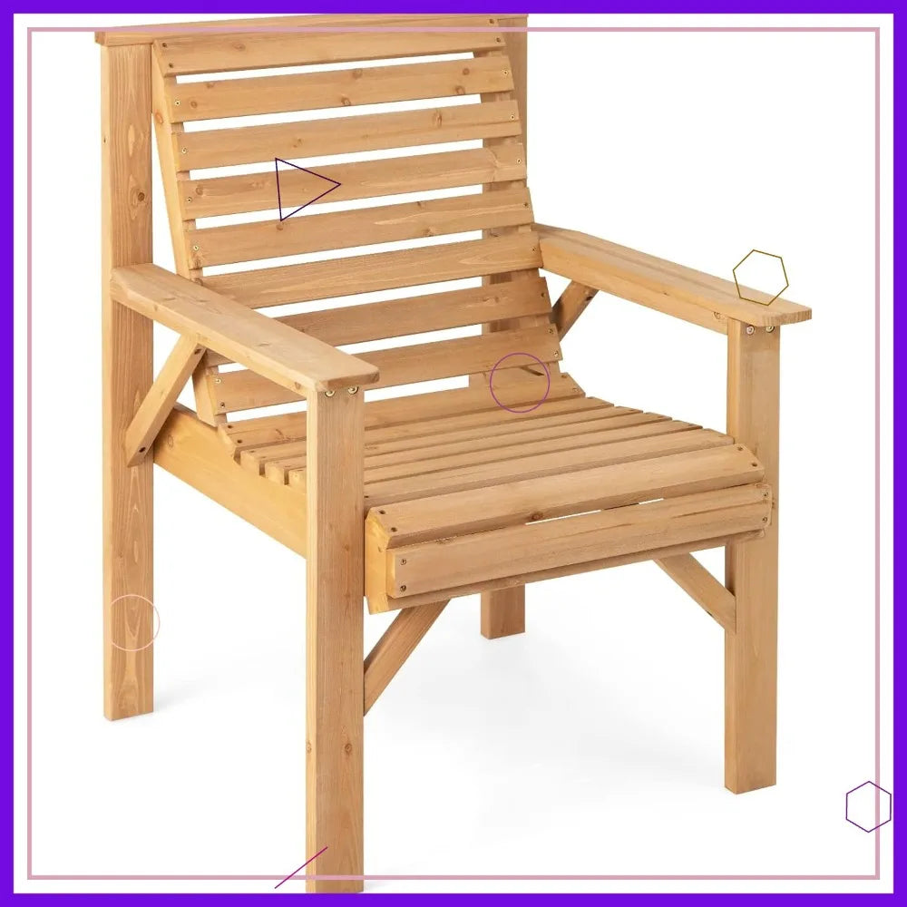 Solid Wood Outdoor Patio Chair