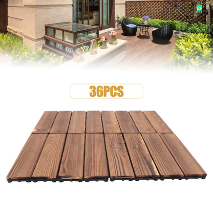 Outdoor Hardwood Interlock Flooring Tiles for Patio & Balcony
