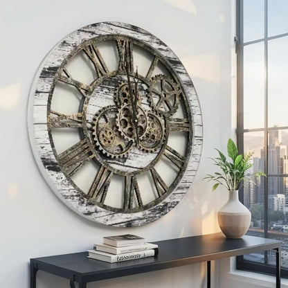 Industrial Rustic Farmhouse Wall Clock