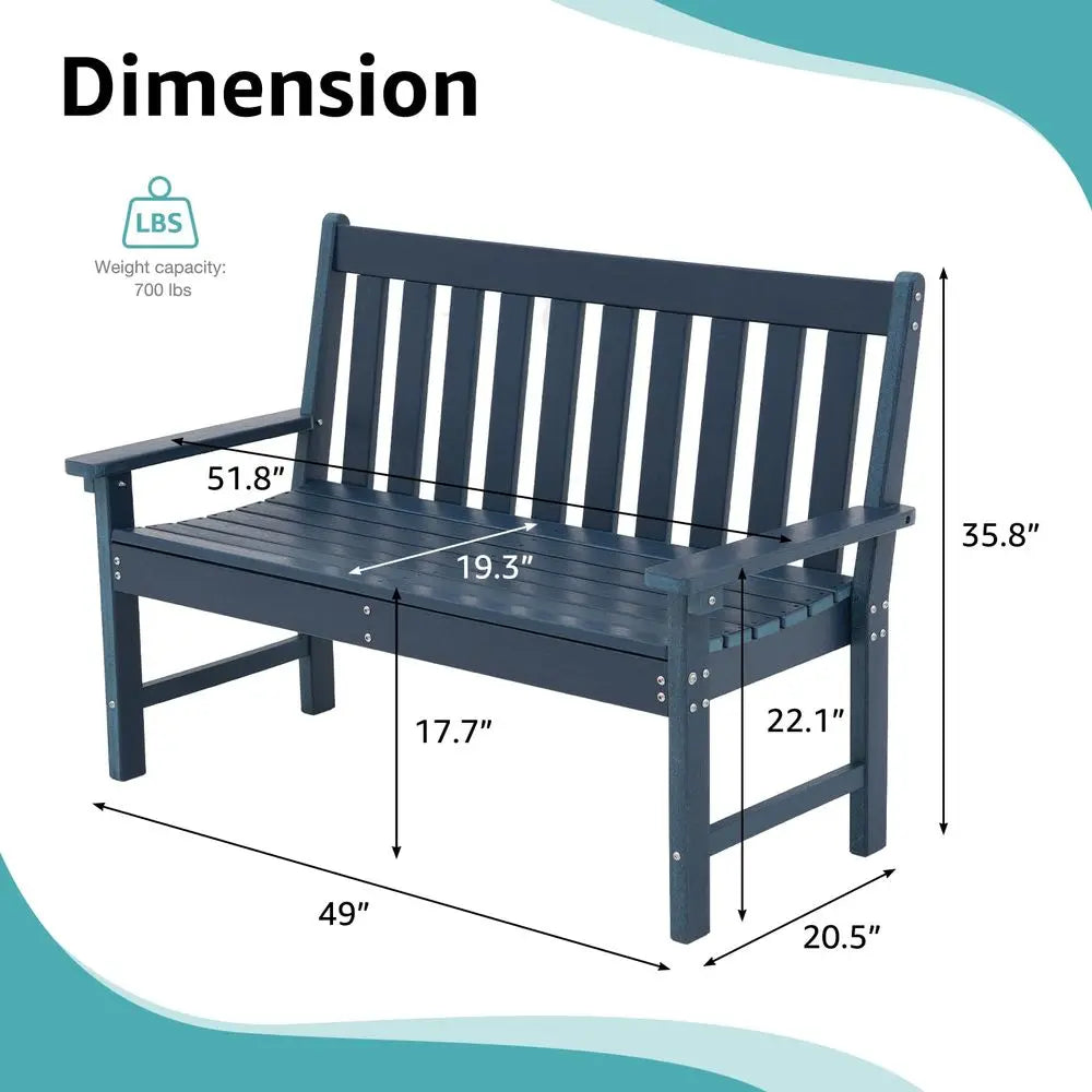 All Weather Outdoor Patio Bench