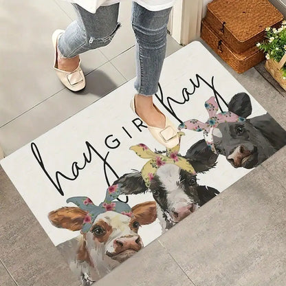Farmhouse Welcome Mat, Bathroom Mat or Kitchen Mat
