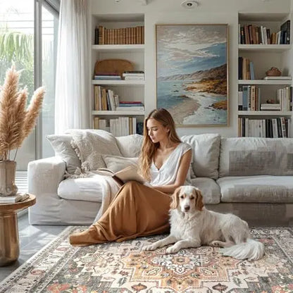 8' x 10' Boho Area Rug