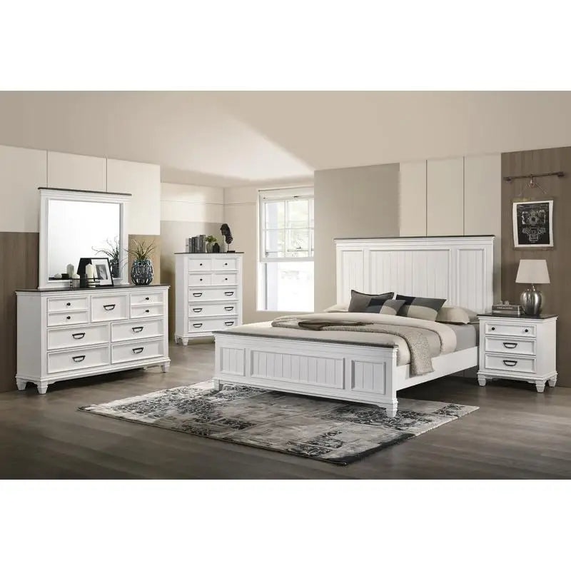 6-Piece Shiplap Panel, King Bedroom Set