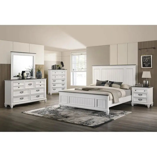 6-Piece Shiplap Panel, King Bedroom Set