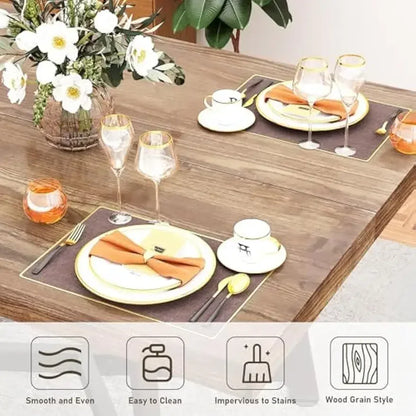 Solid Wood Dining Table seats 6