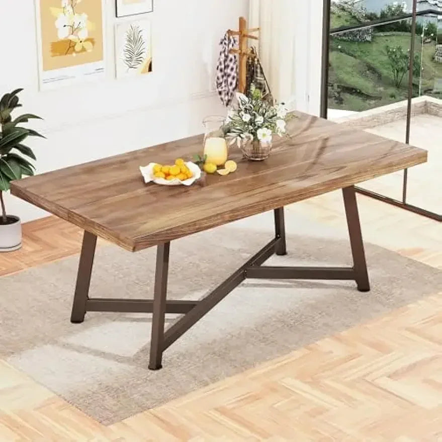 Solid Wood Dining Table seats 6