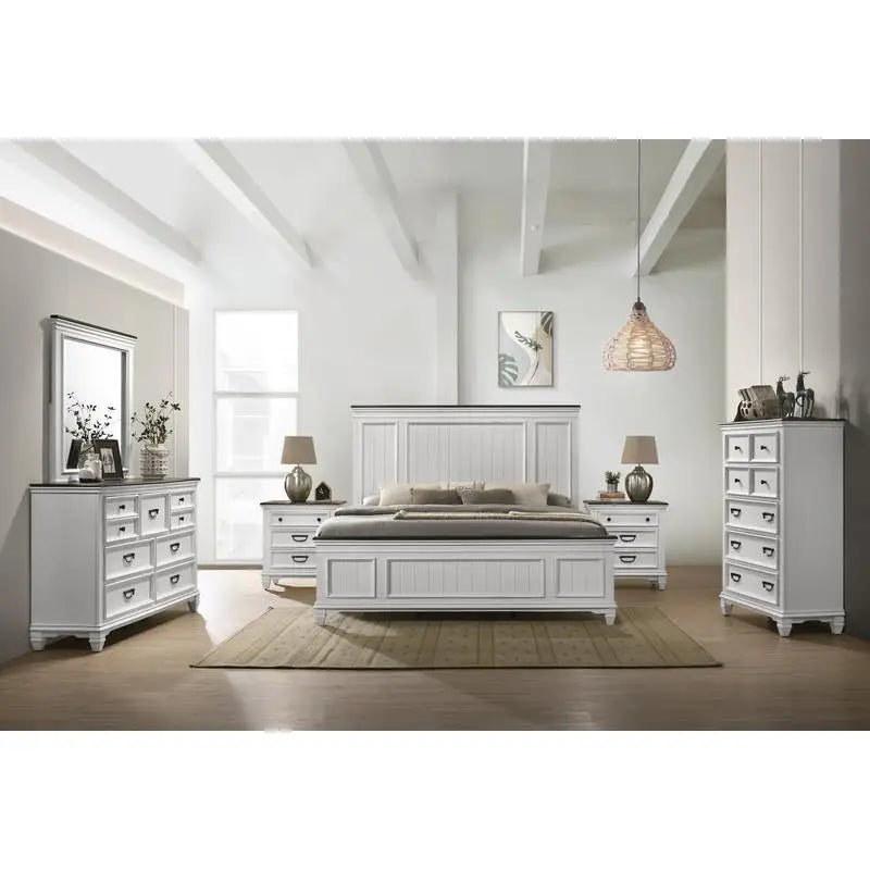 6-Piece Shiplap Panel, King Bedroom Set