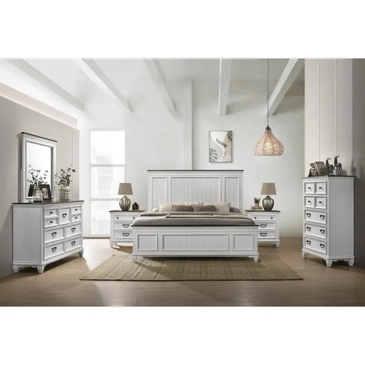6-Piece Shiplap Panel, King Bedroom Set