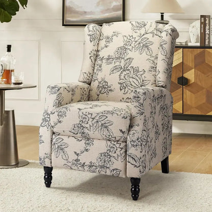 Recliner Armchair with Solid Wood Legs